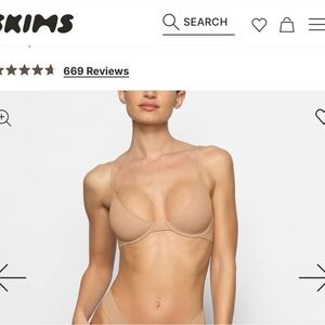 SKIMS Fits Every Body Plunge Bra
